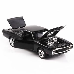 Druckguss-Modellauto 1/32 Druckguss-Spielzeugfahrzeuge The Fast and Furious Dodge mit Sound-Licht-Sammlung Spielzeug für Jungen Kinder Geschenk 221103