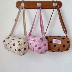 Borse a tracolla piccole per ragazze rosa adorabili Borsa a tracolla per cuscino per bambini con stampa a pois carina Accessori per principesse Borse per portamonete