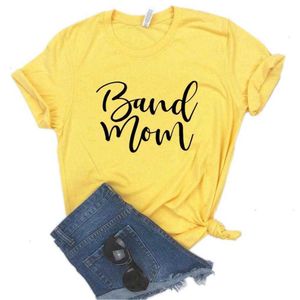 Band Mom Print Women Tshirts Tops Casual Funny T Shirt For Lady Yong Top Tee 6 Color