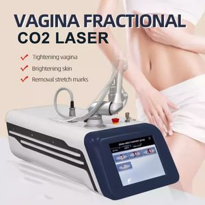 Portabel CO2 Fraktionell lasermaskin rynka borttagning Acne ärrbehandling Sträckmärke Remover Vaginal åtdragning Skönhetsutrustning