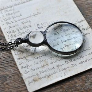 Pendant Necklaces Magnifying Glass Creative Simple Mother's Day Gift Necklace For Mother Grandma G M1G7