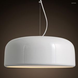 Lampade a sospensione Moderna ventosa a colori in bianco e nero Lampada a doppio uso Personalità Nordic Sala da pranzo Cucina Lampadario singolo