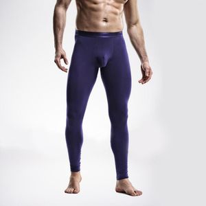 Men's Sleepwear Men's Thermal Underwear Pants Separation Winter Thick Fleece Lined Long Warm Leggings Base Bottoms