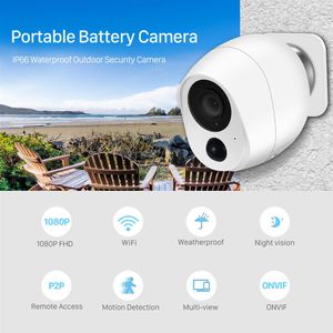 1080p låg effekt Mini batterikamera utomhus WIFI IP -kamera 2MP PIR Motion Detect Smart Home Wireless Security CCTV Camera ICSEE241U