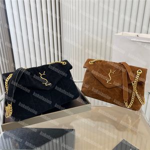 Kvinnors designer mocka axelpåsar mode loulou handväskor frostade moln hobo lyxpuffer handväska mocka s purses crossbody väska