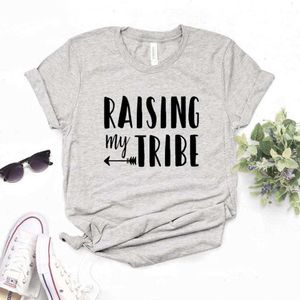 Raising My Tee Tribe Women Womens T-shirt hipster Funny Lady Yong Girl 6 Color Top