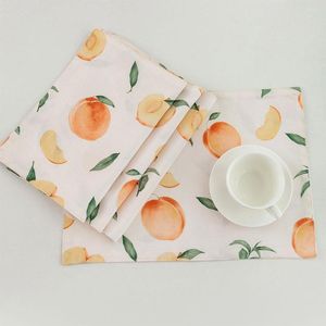 Table Napkin Nordic Style Soft Polyester Dish Towel Eco Printed Cute Anti-slip Heat Insulation Tea Kitchen Cleaning Cloth ZF0132