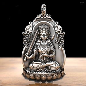 Pendant Necklaces Retro Void Tibetan Bodhisattva Is A Cow And Tiger Of The Life Buddha Solid Zodiac Guardian Necklace For Men Women
