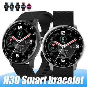 H30 Smart Watch Armband Sports armband Smartwatch Full Screen Touch Heittur Smartwatches Band f￶r Android med Retail Box