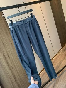 Męskie spodnie Mi Tempio Pleted Casual Suit Spring/Summer2022 Solidny kolor Slim Fit Sportsturism High Street Wind Tańca