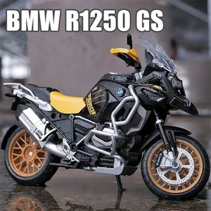 DIECAST Model Car 1 12 R1250GS Stopy Racing Motorcycle Metal Toy Street Sports Symulacja Kolekcja dzieci Prezent 221103