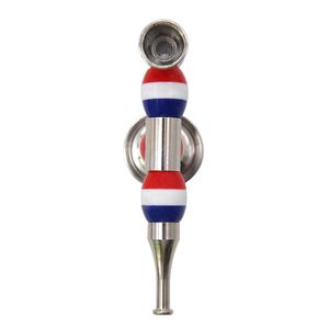 Tubos de fumar Disponível Shisha Vape Pen New Tri-Color Bead com tampa de tubo de metal removível Dab Rig Bong