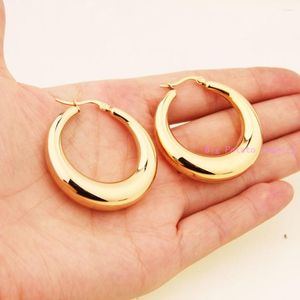 Stud Earrings 2022 Fashion Hoop 316L Stainless Steel Gold High Quality For Women Lady Girl Classic Large Punk Gifts Jewelry 39MM 37MM