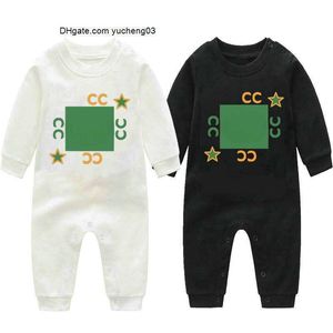 newborn In stock kids Rompers baby Boys girls Fashion designer print luxury pure cotton Long sleeve short sleeve jumpsuit children's