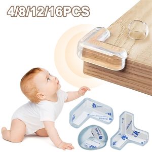 Cuscini per bordi angolari 481216Pcs Baby Soft Silicone Table Corner Furniture Protector Guard Edge Safety Bumpers Cuscini Cover per Baby Child Safety 221102