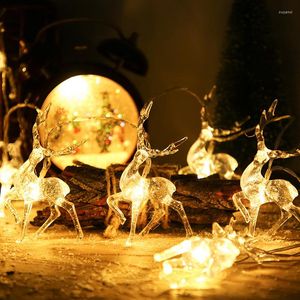 Strings Led Deer String Lights For Party Holiday Garden Ghirlanda Decorazioni natalizie Home Outdoor Globe Festoon Bulb Light Wedding