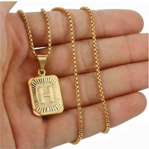 Initial Pendant Name Necklack Yellow Gold Letter J K Necklace For Women Men Bt Friend Jewelry Gifts