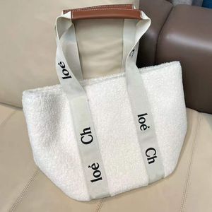 Pluszowa torba z kaszmirową torebkę mody projektant torby na zakupy
