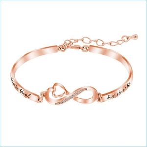 bangle bangleは姉妹ではなく、心臓のクリスマスデーギフトブレスレットローズゴールドファッションジュエリー女性と女の子のためのドロップ配達dhluk