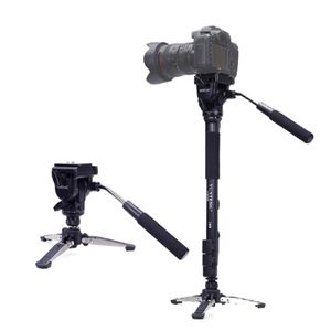 Yunteng フィートは dslrカメラDV camcorder239k用の液体パンヘッドVCT を備えたモノポッドをサポートします