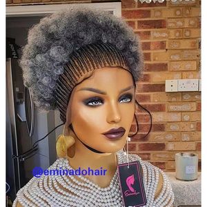 Curta extens￣o de cabelo africano e curto de triturador de punho com 2 clipes