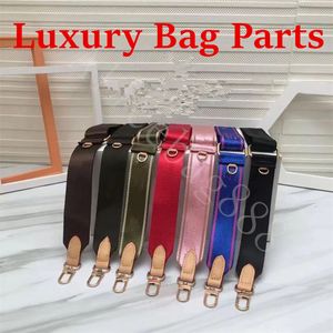 Luxury Lady Crossbody Canvas Bag Parts Strap Sale 6 colors Pink Black Light Green Deep Green Blue Brown Shoulder Straps for 3pcs set bags