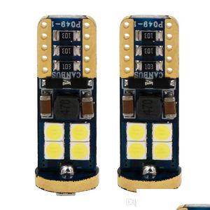 Autobirnen 10x hochwertige T10 Canbus 12SMD 3030 LED weißes Auto Seitenrücklicht BB Fehler W5W 194 168 Styling Drop Lieferung 2022 Mobil Dhtuq