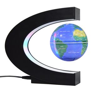 Magnetic Levitation 3D Printing Globe Decor Creative Gift Ornaments 3 Inch C-Shaped Field Suspension Technology Ornaments