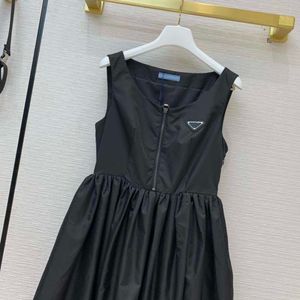 Designer Women's Dress New Case Cap Sleeve Dress 1 Piece Fashionable Matching Nylon Invertered Triangle Black Medium S-L