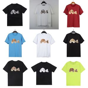 Mens Camisetas Designer Camiseta para Homem Moda Mulheres Roupas Mulher Camisa Redondo Pescoço Manga Curta Algodão Animal Impressão Urso Amantes Casual Tee Hip Hop Tops 20ss