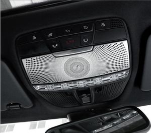 Paslanmaz Çelik Araba Sticker Çatı Okuma Işık Paneli Dekorasyon Kubbesi Kapak Döşeme Mercedes Benz 20152018 C Sınıfı W205 GLC 5842361