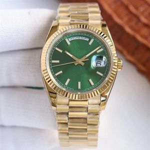 Waterproof High Quality Gold 41mm Day Fashion Fashion Mens Women Watch Sapphire Mechanical Automatic Watches Braccialette in acciaio inossidabile20H