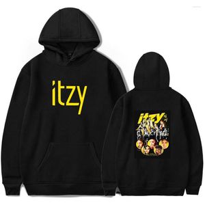 Erkek Hoodies Itzy Merch Hoodie Kazak Serin Baskı Kış Giyim Çin ve Kadınlar İçin Çin Tarzı Sokak Giyim