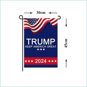 Banner Flags President Donald Trump 2024 Flag 30X45Cm Maga Republican Usa Flags Anti Biden Never Funny Garden Campaign Banner 1134 V Dhy6O