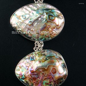Braccialetti con ciondoli Gioielli meravigliosi ZealandPaua Conchiglia di abalone Ovale Donna Uomo Bracciale con perline 7-9 