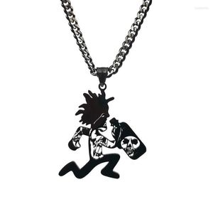 Подвесные ожерелья Черный ICP Jeckel Brothers Hateket Man Charms Mens Collece Juggalo/Juggalette Jewelry Chaintor