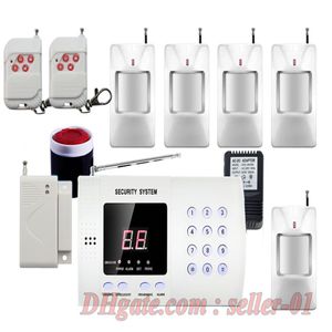 Wireless Home Office House PIR Motion Infraröd detekteringsfönster Dörr Säkerhet Inbrottslarmsystem Auto Dialing Easy DIY 250D
