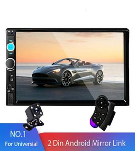 2 DINカーラジオ7Quot HD Autoradio Multimedia Player Touch Screen Auto Audio Car DVDプレーヤーステレオMP5 Bluetooth USB TF FM Camer4889173