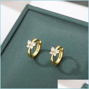 Stud Stud 2021 Trend Butterfly Earrings For Women Fashion Piercing Zircon Woman Earring Cute Jewelry Stainless Steel Gift Drop Delive Dhius