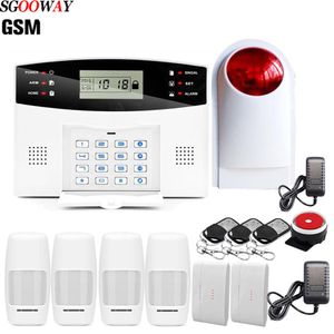 sgooway en ru es pl fr wireless home security gsm alarm burglar SystemアプリリモートコントロールアームDisarm Y1201242D