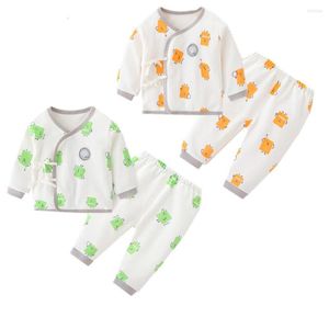 Zestawy odzieżowe maluch baby boy girl garnitur ubrania strój płaszcz trawe czyste kolorowe spodnie 2pc