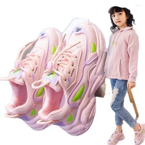 Atletik ayakkabılar çocuklar için spor spor ayakkabılar için spor spor ayakkabı nefes alabilen çocuk moda sonbahar platformu ışık
