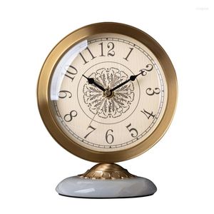 Настольные часы fq латунные стойки такта часов на рабочем столе гостиная простая домашняя украшение