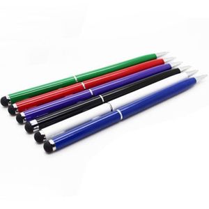 Colorful Stylus Pens Universal Capacitive 2 in 1 Touch Screen Ballpoint Pen For Samsung Mobile Phone Tablet PC