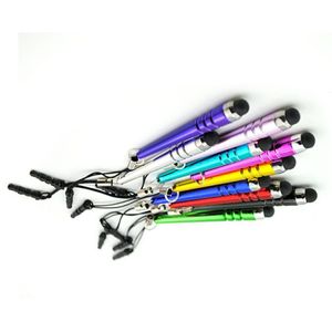 Universal Capacitive Screen Stylus Touch Pen With Dust Plugs For Smart Cell Phones Tablets Pens
