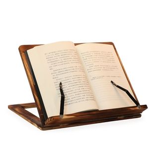 Ingrosso Piante staffe facili lettura pieghevole in legno in legno in pino libreria tablet tablet tablet pc supporto rivista per tavolo 221103