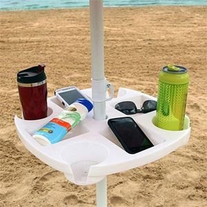 Hooks Beach Umbrella Table Tray Garden Plastic Sunglasses Snack Drink Cup Holder For Patio Swimming Pool Supplies