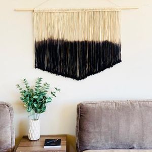 Tapestries 2022 Macrame Woven Tapestry Wall Hanging Bohemian Chic Sofa Background Modern Living Room Nordic Decoration Home Art