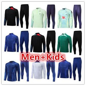 2022 2023 남자 축구 트랙 슈트 축구 훈련복 재킷 저지 키트 세트 22 23 Kids Mens Jerseys Tracksuits 조깅 세트 서킷 풋 chandal