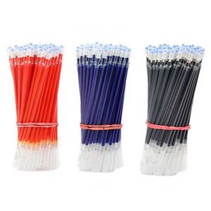 Blue Red Black Needle Bullet Tip 0.5mm Gel Pen Refill Office Writing Supplies Stationery Plastic Conference Durable Classic Simple VTMTL0005